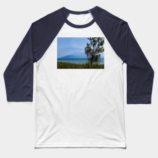 Lake Garda in blue and green Baseball T-Shirt